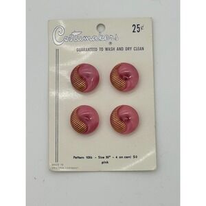 Costumakers Buttons Women Vintage Sewing Retro Pink‎ Gold 30"